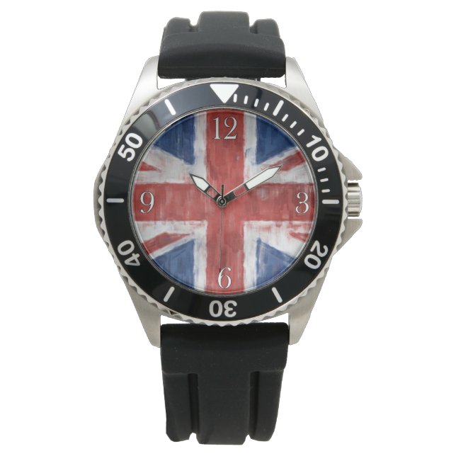 Förenade Flagga Patriotic Wristwatch Armbandsur (Framsida)