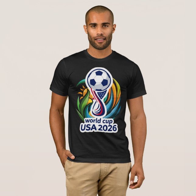 Förenade genom spelet: 2026 Fotbollsfirande Design T Shirt (Hel framsida)