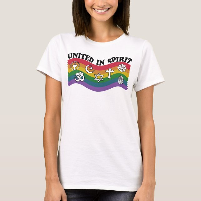Förenade i anden  t shirt (Framsida)