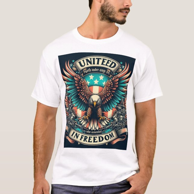 Förenade i friheten t shirt (Framsida)