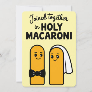 Förenade i helig makaron Funny Pasta Inbjudningar