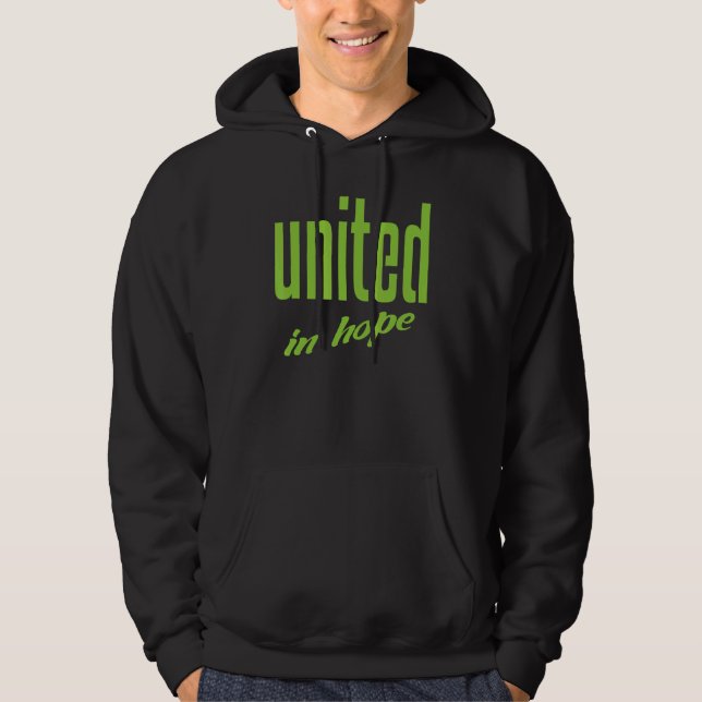 Förenade i hopp om en fredsöverenskommelse Kärlek  Hoodie (Framsida)