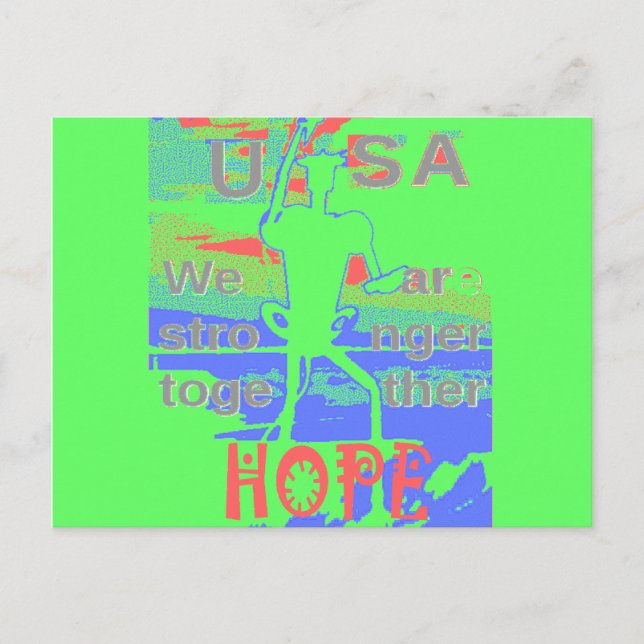 Förenade i hoppet: Starkare tillsammans - Vibrant  Vykort (Framsida)