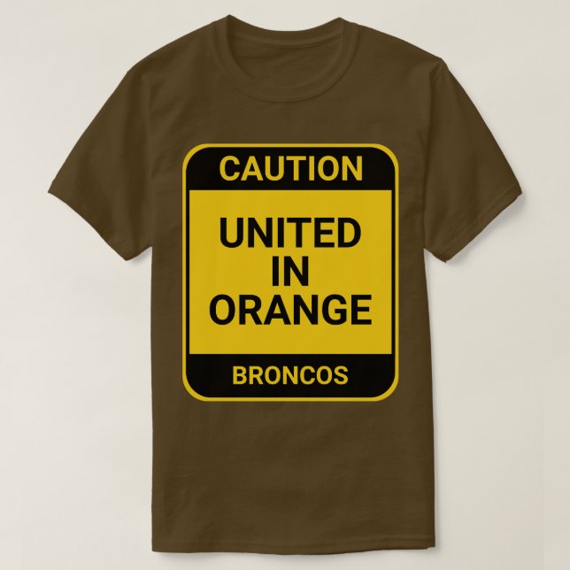 FÖRENADE I ORANGE T SHIRT (Design framsida)