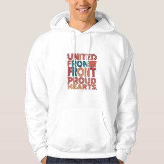 Förenade i syfte, bundet av hjärta hoodie