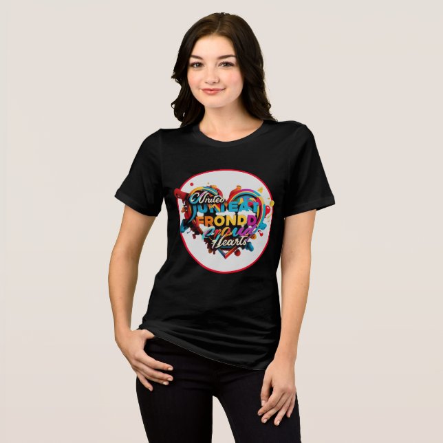"Förenade i varje Färg" T Shirt (Framsida Full)