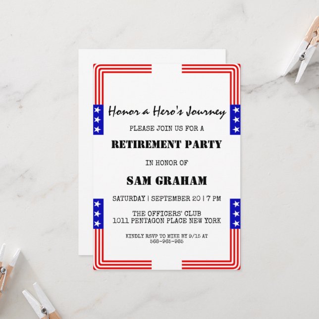 förenade inbjudningar från stater flagga militär p (Fram/Back In Situ)