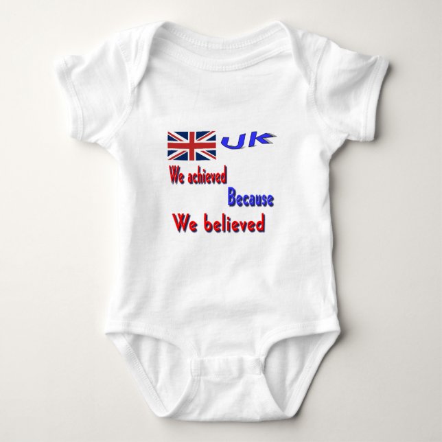 Förenade kungariket baby t-shirts (Framsida)