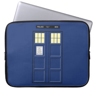 Förenade kungariket - Blue Police Public Call Box Laptop Fodral