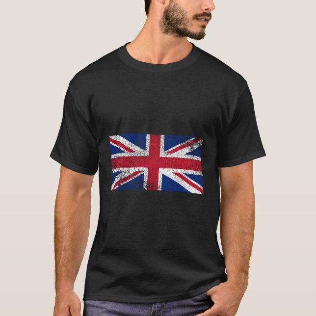 Förenade kungariket British Flagga England Förenad T Shirt (Framsida)