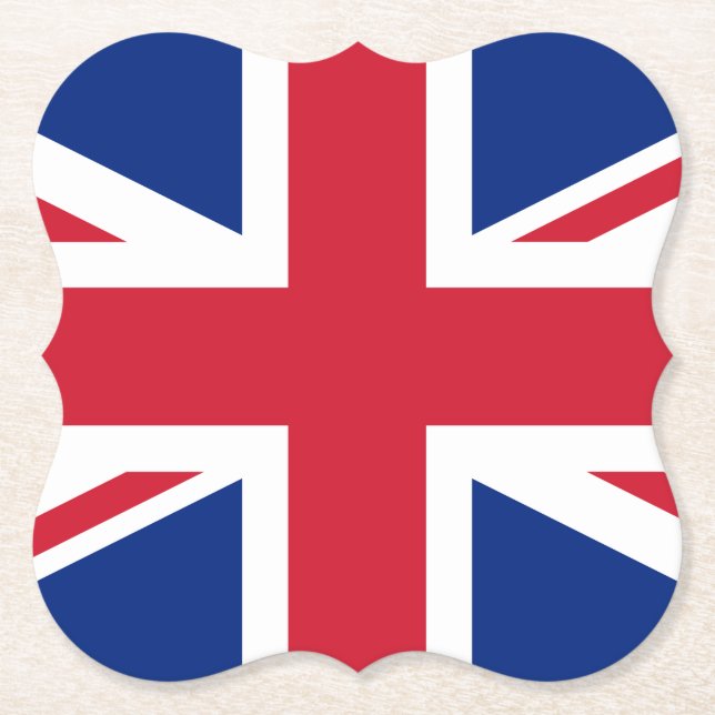 Förenade kungariket (British) Flagga Underlägg Papper (Framsida)