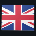 Förenade kungariket (British Flagga) (Union Jack)  Anteckningsblock<br><div class="desc">Denna utformning präglas av Förenade kungarikets nationella flagga, som också kallas Union Jack. Flagga kallas också Royal Union Flagga i Kanada. Det är data tillbaka till 1700-talet i tidigt, då James I hade ärvt engelska och irländska tronerna, som gjorde det möjligt för honom att ena England, Irland och Skottland under...</div>