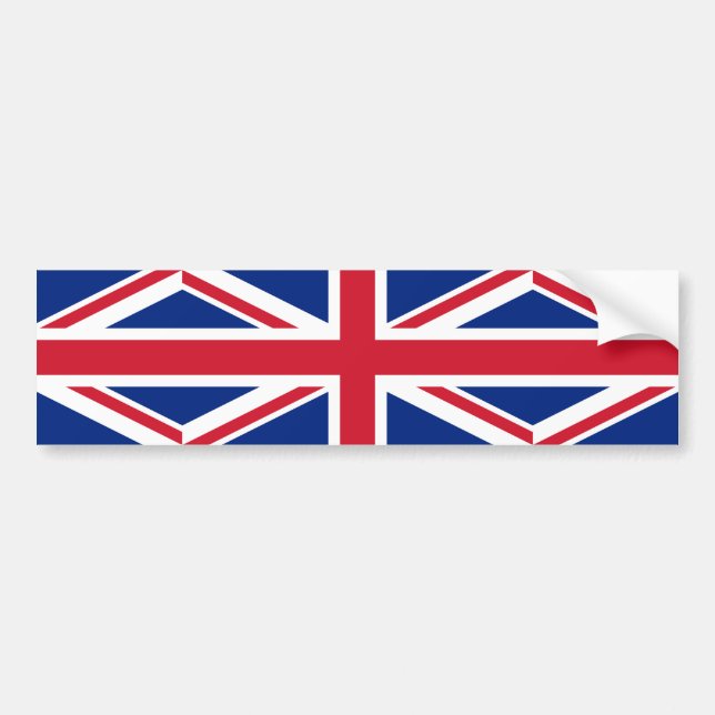 Förenade kungariket (British Flagga) (Union Jack)  Bildekal (Framsidan)