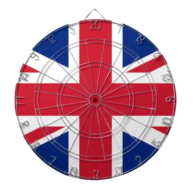 Förenade kungariket (British Flagga) (Union Jack)  Darttavla (Framsidan)