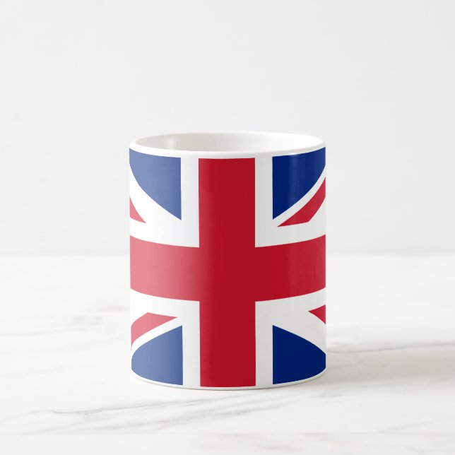 Förenade kungariket (British Flagga) (Union Jack)  Kaffemugg (Center)