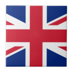 Förenade kungariket (British Flagga) (Union Jack)  Kakelplatta<br><div class="desc">Denna utformning präglas av Förenade kungarikets nationella flagga, som också kallas Union Jack. Flagga kallas också Royal Union Flagga i Kanada. Det är data tillbaka till 1700-talet i tidigt, då James I hade ärvt engelska och irländska tronerna, som gjorde det möjligt för honom att ena England, Irland och Skottland under...</div>