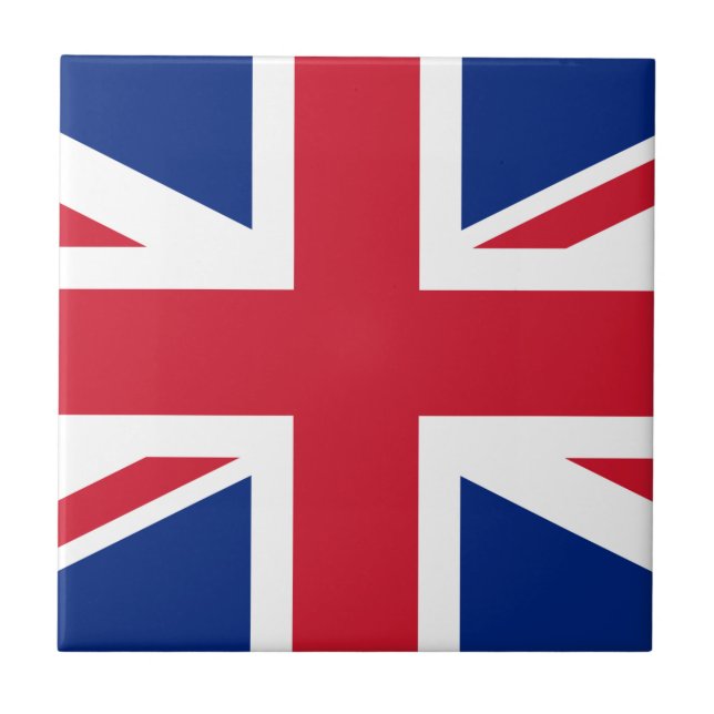 Förenade kungariket (British Flagga) (Union Jack)  Kakelplatta (Framsidan)
