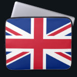 Förenade kungariket (British Flagga) (Union Jack)  Laptop Fodral<br><div class="desc">Denna utformning präglas av Förenade kungarikets nationella flagga, som också kallas Union Jack. Flagga kallas också Royal Union Flagga i Kanada. Det är data tillbaka till 1700-talet i tidigt, då James I hade ärvt engelska och irländska tronerna, som gjorde det möjligt för honom att ena England, Irland och Skottland under...</div>