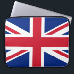 Förenade kungariket (British Flagga) (Union Jack)  Laptop Fodral<br><div class="desc">Denna utformning präglas av Förenade kungarikets nationella flagga, som också kallas Union Jack. Flagga kallas också Royal Union Flagga i Kanada. Det är data tillbaka till 1700-talet i tidigt, då James I hade ärvt engelska och irländska tronerna, som gjorde det möjligt för honom att ena England, Irland och Skottland under...</div>