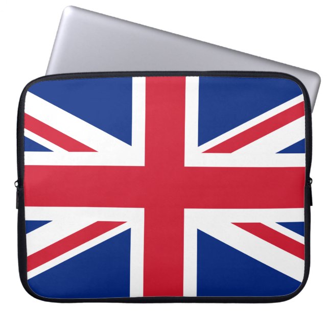 Förenade kungariket (British Flagga) (Union Jack)  Laptop Fodral (Framsidan)