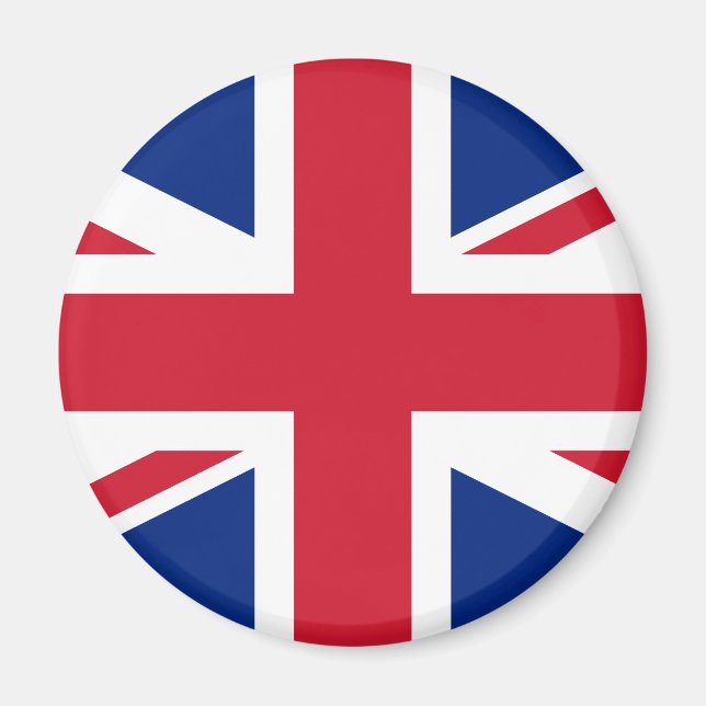 Förenade kungariket (British Flagga) (Union Jack)  Magnet (Framsidan)