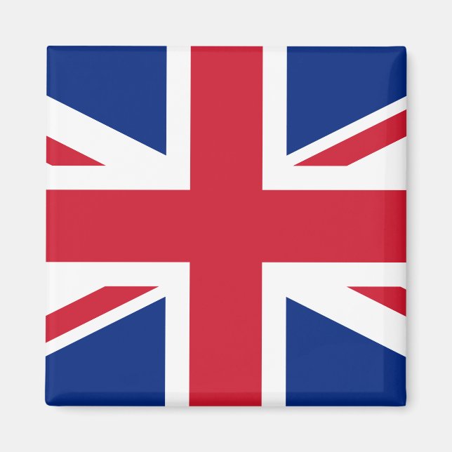 Förenade kungariket (British Flagga) (Union Jack)  Magnet (Framsidan)