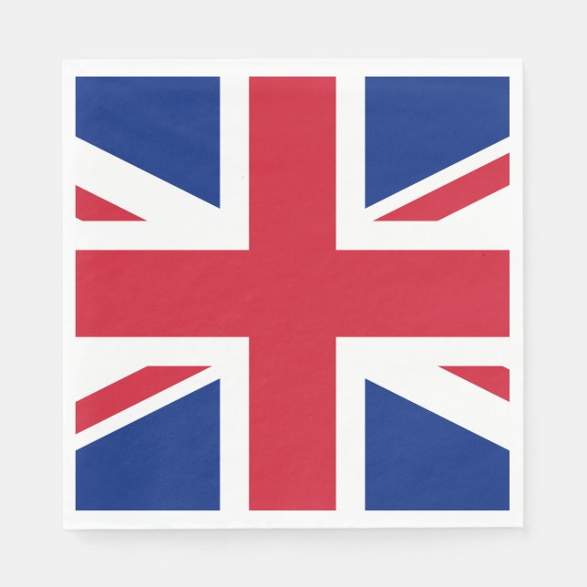 Förenade kungariket (British Flagga) (Union Jack)  Pappersservett (Framsidan)