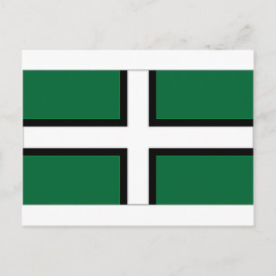 Förenade kungariket Devon Flagga Vykort