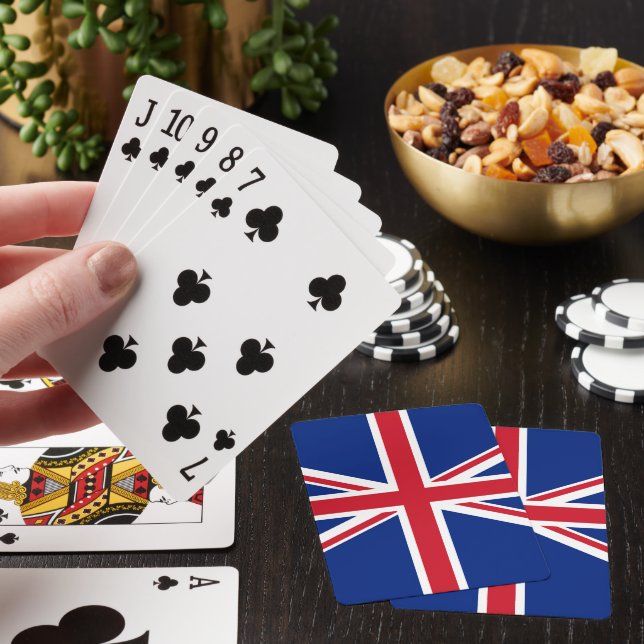 Förenade kungariket flagga casinokort (På plats)