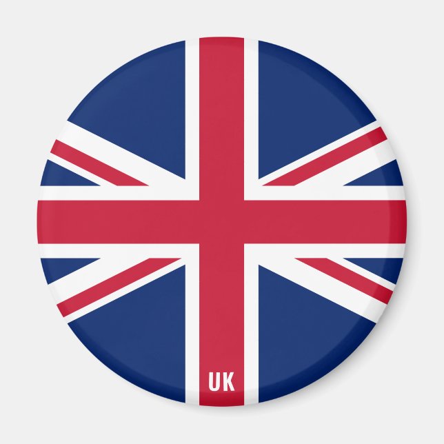 Förenade kungariket Flagga Charming Patriotic Magnet (Framsidan)