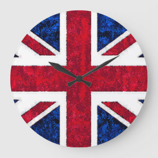 FÖRENADE KUNGARIKET FLAGGA Clock Stor Klocka