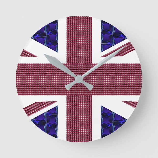 Förenade kungariket Flagga, England, Underbara För Rund Klocka (Framsida)