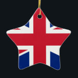 Förenade kungariket flagga julgransprydnad keramik<br><div class="desc">Förenade kungariket flagga</div>
