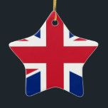 Förenade kungariket flagga julgransprydnad keramik<br><div class="desc">Förenade kungariket flagga</div>