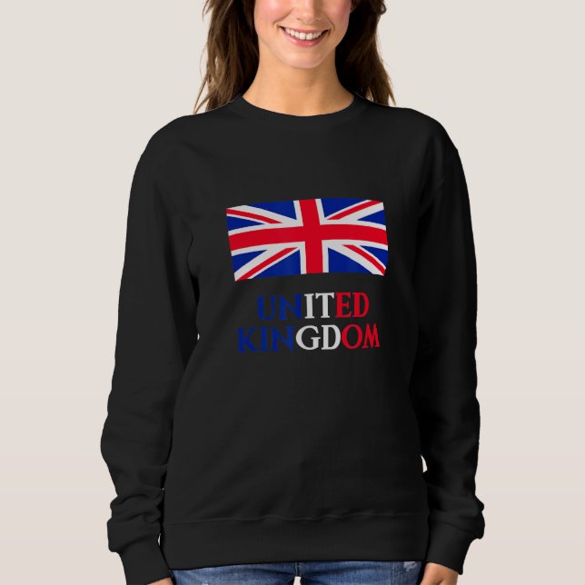 Förenade kungariket Flagga Land British T Shirt (Framsida)