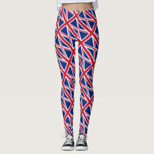 Förenade kungariket flagga mönster leggings