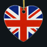 Förenade kungariket flagga Ornaments Julgransprydnad Keramik<br><div class="desc">I kärlek Förenade kungariket</div>