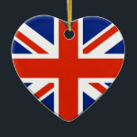Förenade kungariket flagga Ornaments Julgransprydnad Keramik<br><div class="desc">I kärlek Förenade kungariket</div>