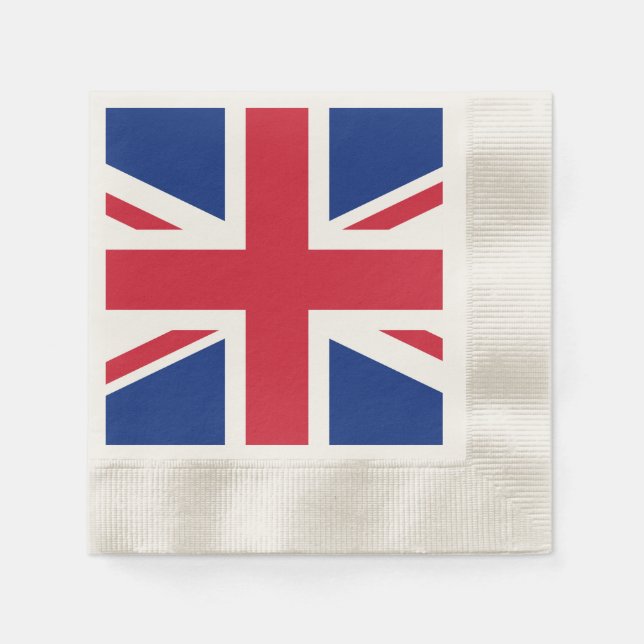 Förenade kungariket flagga pappersservett (Framsidan)