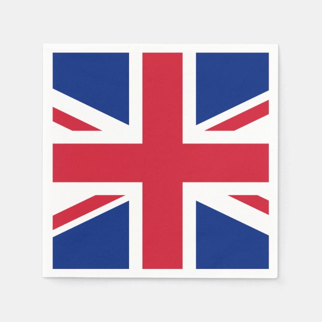 Förenade kungariket flagga pappersservett (Framsidan)