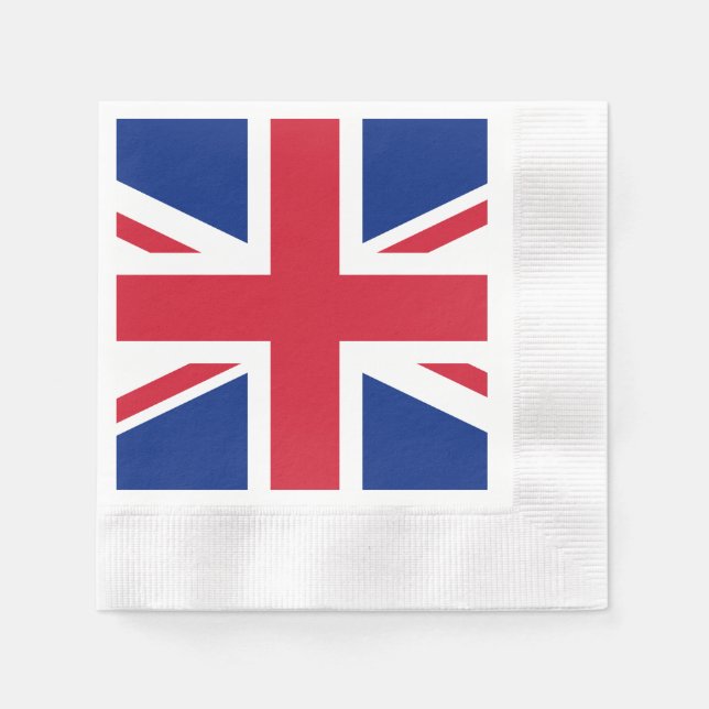 Förenade kungariket flagga pappersservett (Framsidan)