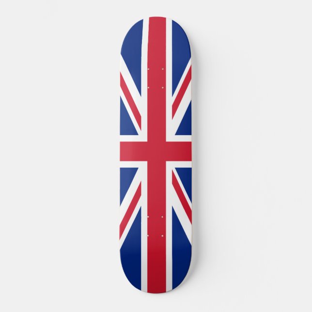 Förenade kungariket flagga skateboard bräda 21,5 cm (Framsida)
