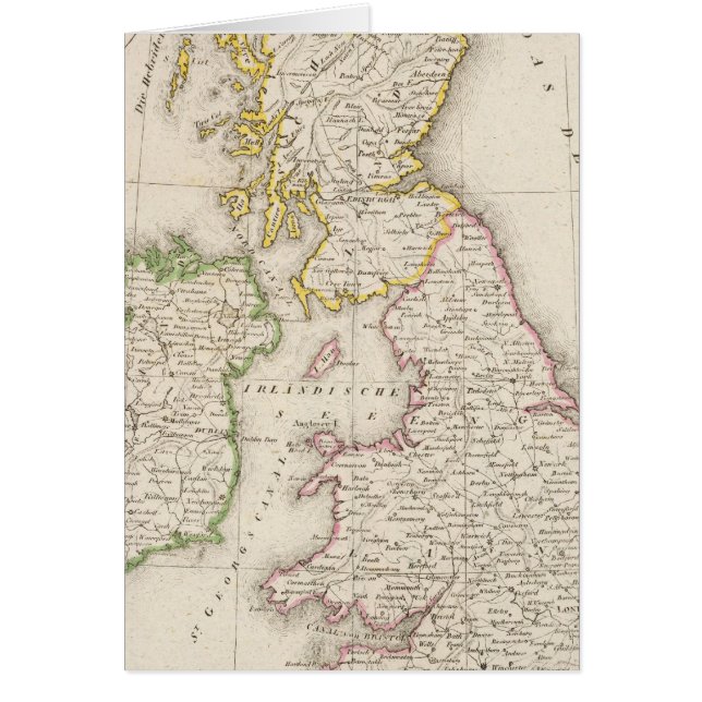 Förenade kungariket hälsningskort (Framsidan)