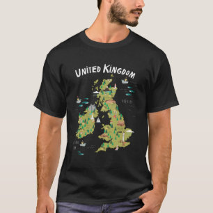 Förenade kungariket Karta T Shirt
