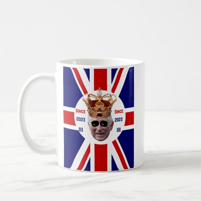 Förenade kungariket kung Charles Coronation Kaffemugg (Vänster)