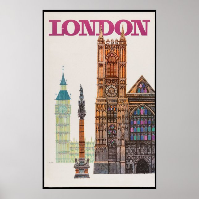 Förenade kungariket London Poster (Framsidan)