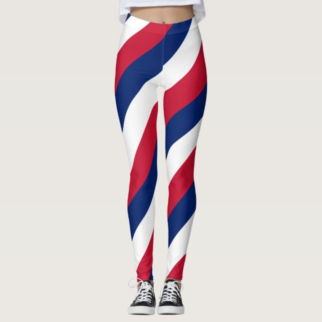 Förenade kungariket National Flagga Stripe Leggings (Framsida)