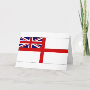 Förenade kungariket Naval Ensign White Ensign Kort