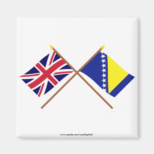 Förenade kungariket och Bosnien och Hercegovina öv Magnet (Framsidan)