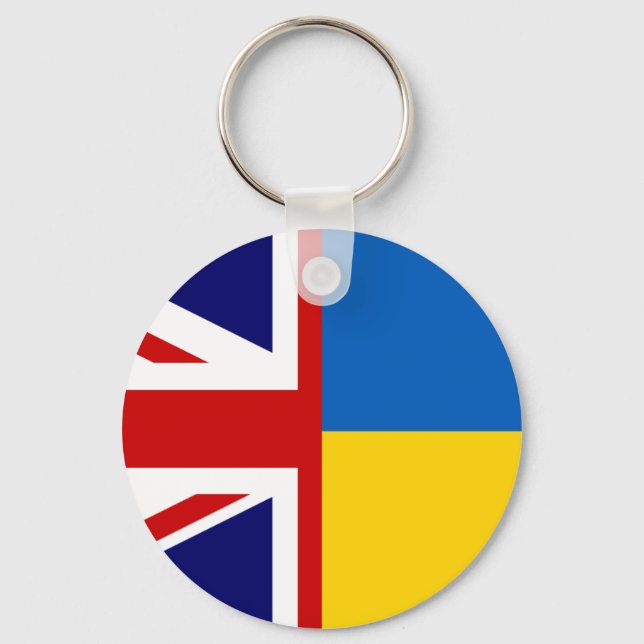 Förenade kungariket och Ukraina Nyckelring (Framsida)